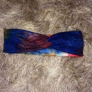 COPY - Blue tie dye twist headband
